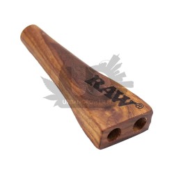 Raw - Double Barrel - Bocchino per fumatori doppio in legno naturale