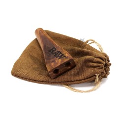 Raw - Double Barrel - Bocchino per fumatori doppio in legno naturale