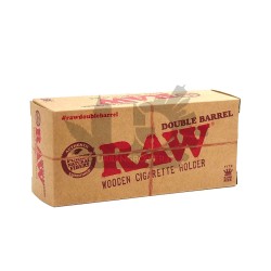 Raw - Double Barrel - Bocchino per fumatori doppio in legno naturale