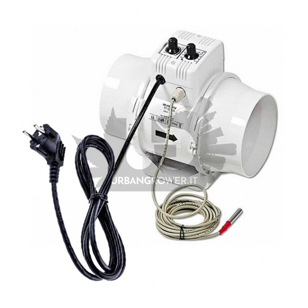 Vents - TTUN250 PRO - Estrattore d'aria elicoidale con sonda e regolatore Vents - TTUN250 PRO - Estrattore d'aria elicoidale con sonda e regolatore