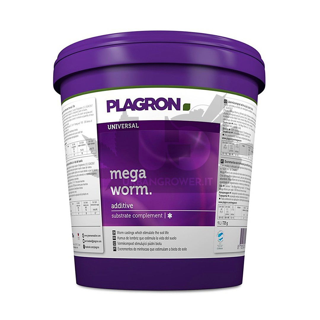 Plagron - Mega Worm - Fertilizzante vermicompost 1L