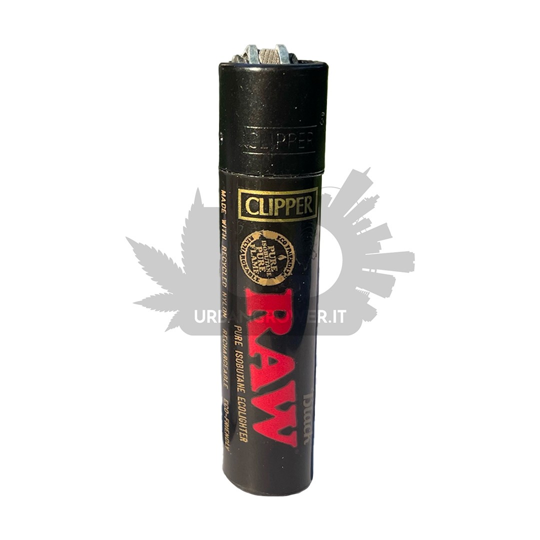 Clipper - Raw Black - Accendino ricaricabile da collezione