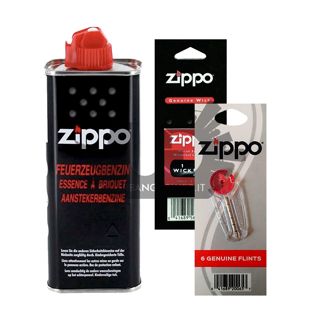 Zippo - Kit di ricarica - Benzina + pietrine + stoppino