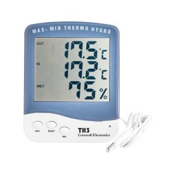 Termometro igrometro digitale LCD con sonda